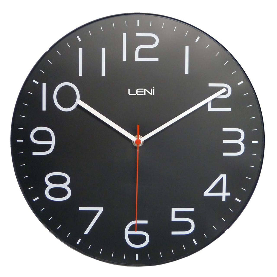 Leni Classic Black Wall Clock 62023BLA