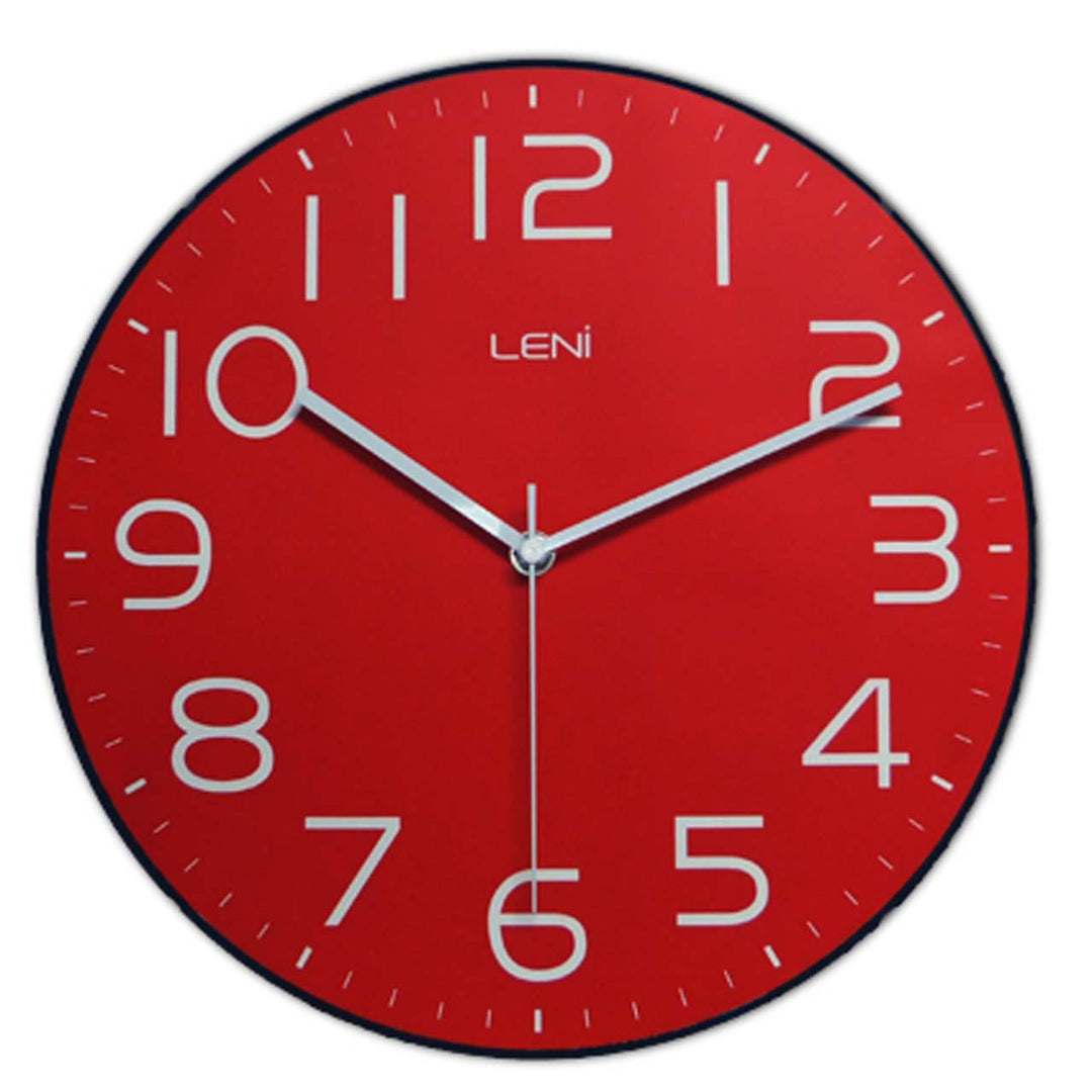 Leni Classic Red Wall Clock 62023RED