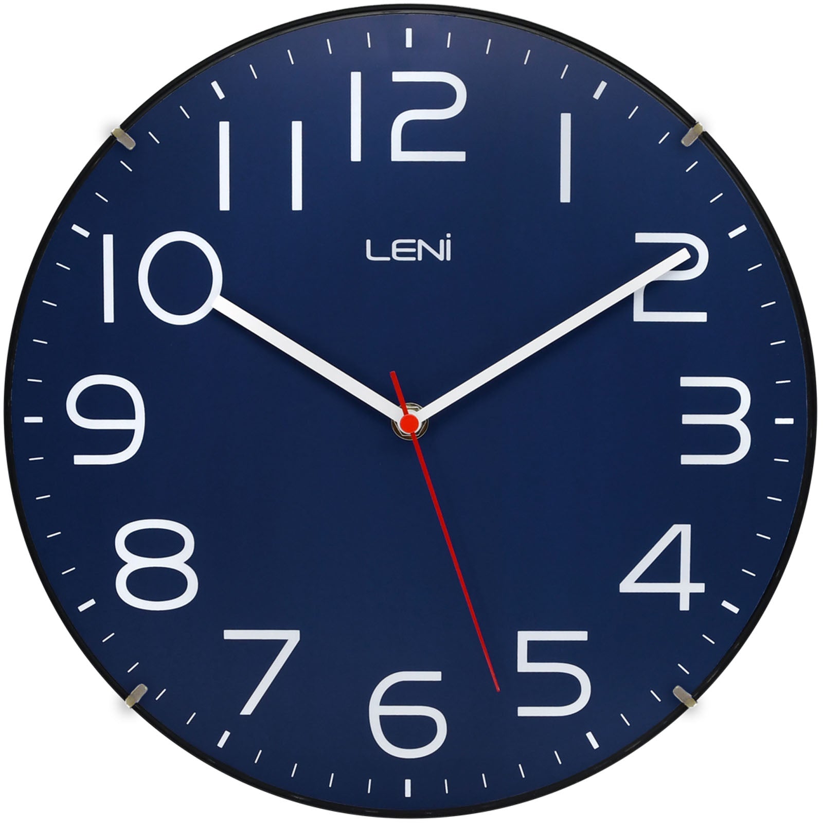 Buy Leni Classic Wall Clock Navy Blue 30cm Online – Oh Clocks