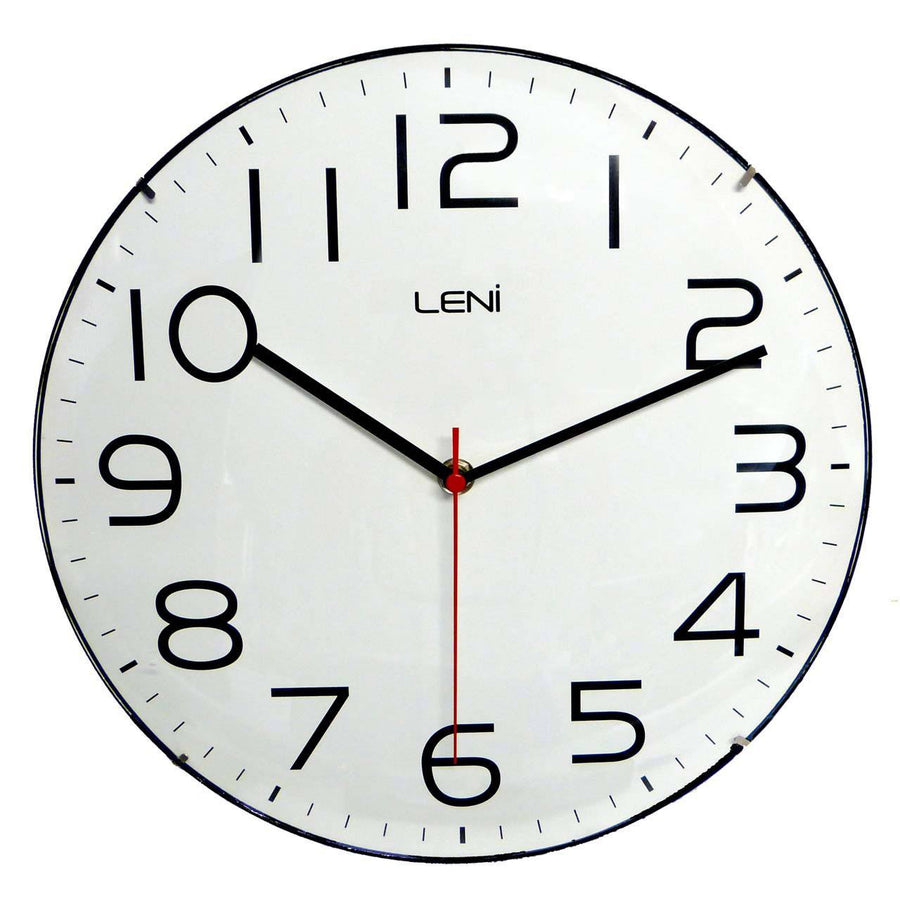 Leni Classic White Wall Clock 62023WHI