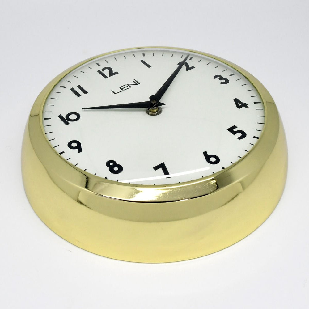 Leni School Wall Clock Metal Gold 23cm A65101GOL 2