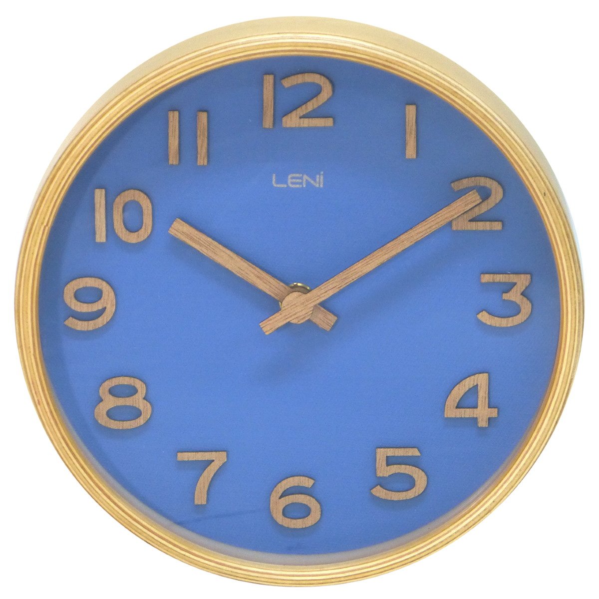 Leni Wood Wall or Desk Clock Navy 18cm 32002NAV 2