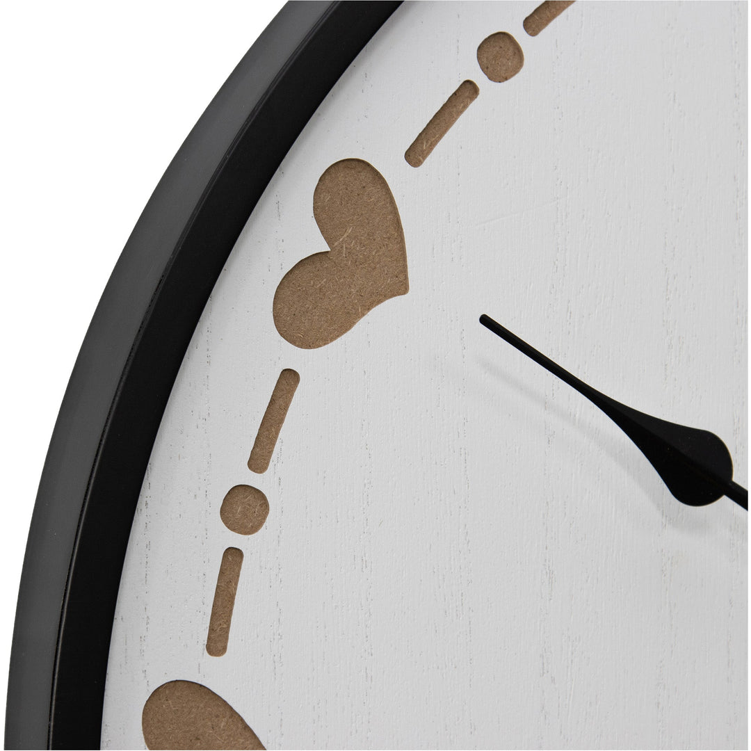 Love Grows Here Hearts Wall Clock 60cm 92105CLK 3