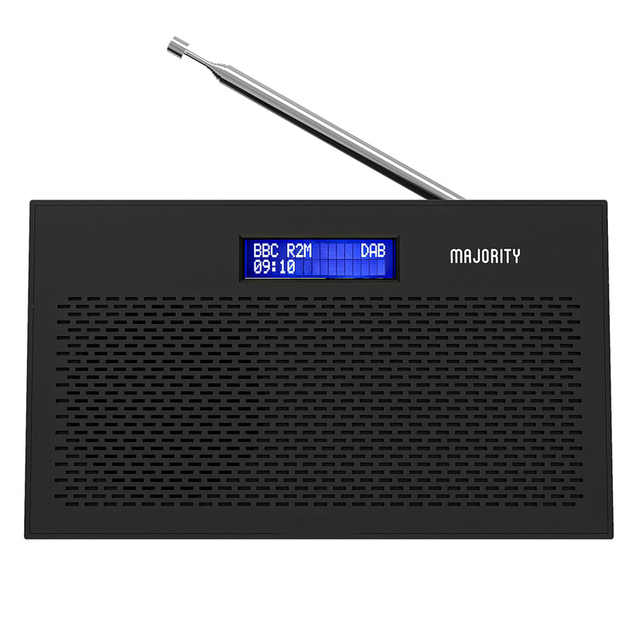 Majority Histon Compact Alarm DAB FM Radio Black 18cm MY-1000002725 1