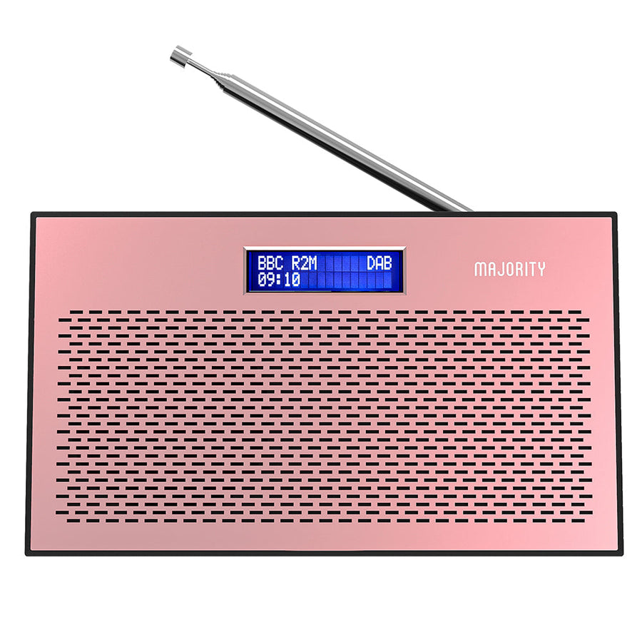 Majority Histon Compact Alarm DAB FM Radio Rose 18cm MY-1000002726 1