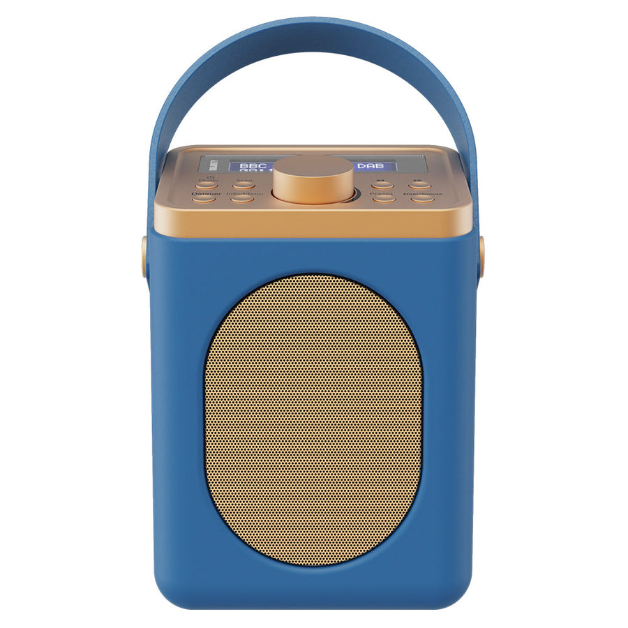 Majority Little Shelford Bluetooth Alarm DAB FM Radio Blue 17cm MY-1000002723 1