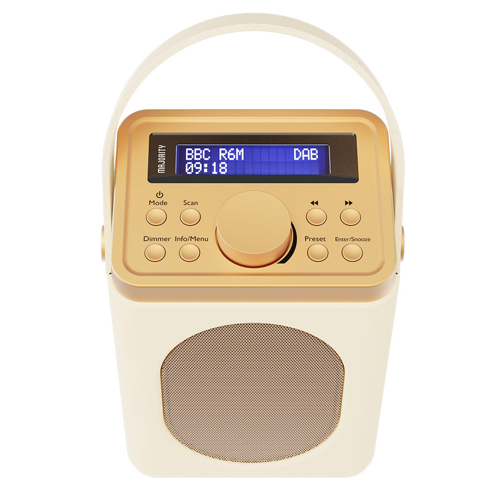 Majority Little Shelford Bluetooth Alarm DAB FM Radio Cream 17cm MY-1000002720 2
