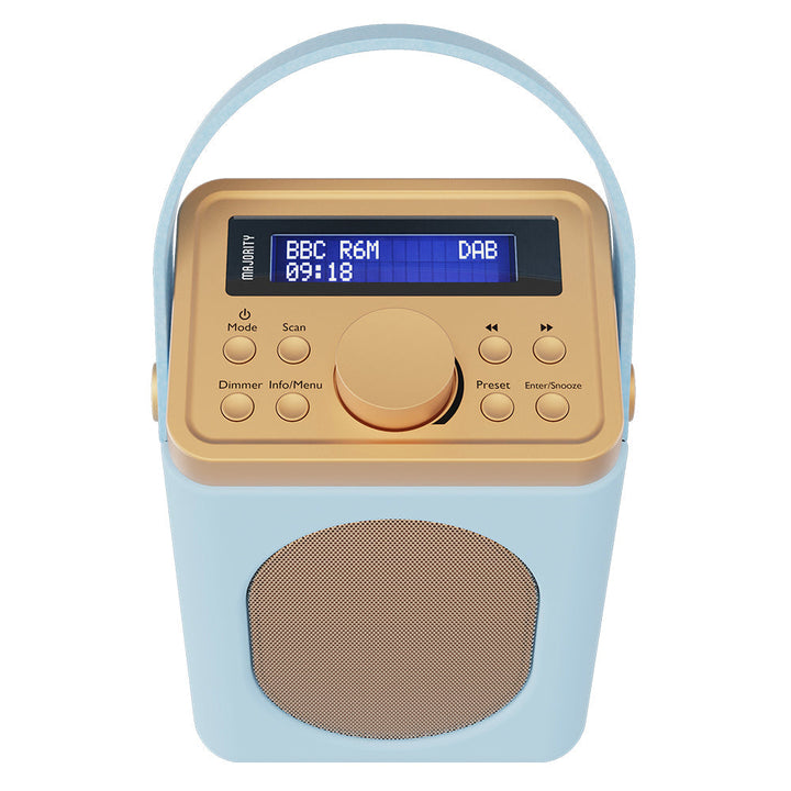 Majority Little Shelford Bluetooth Alarm DAB FM Radio DuckEgg 17cm MY-1000002721 2