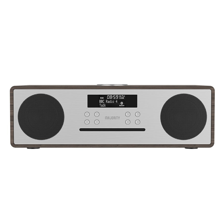 Majority Oakington Bluetooth CD Alarm DAB FM Radio Walnut 40cm MY-1000002729 1