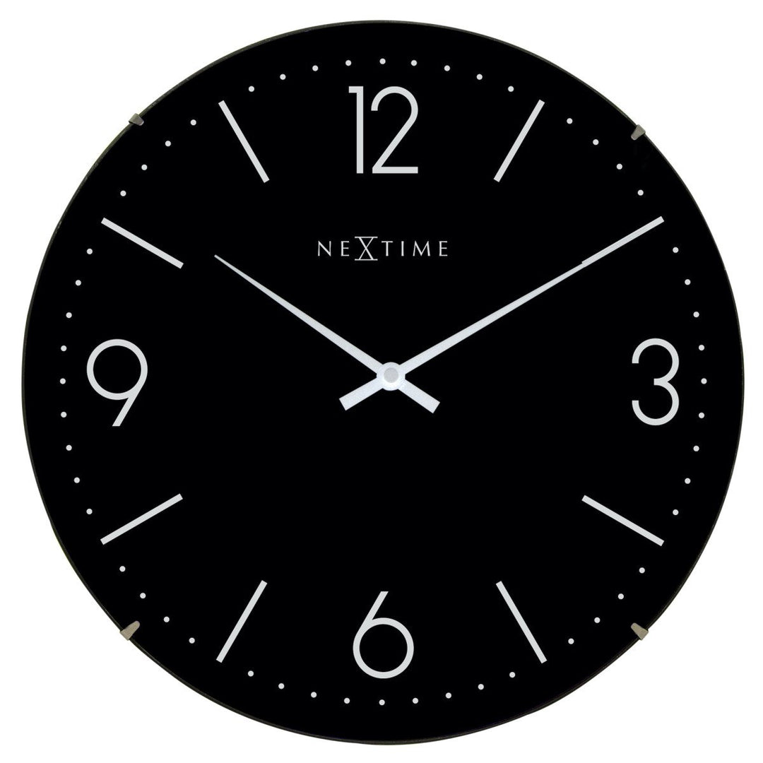 NeXtime Basic Dome Wall Clock Black 35cm 573157ZW 1