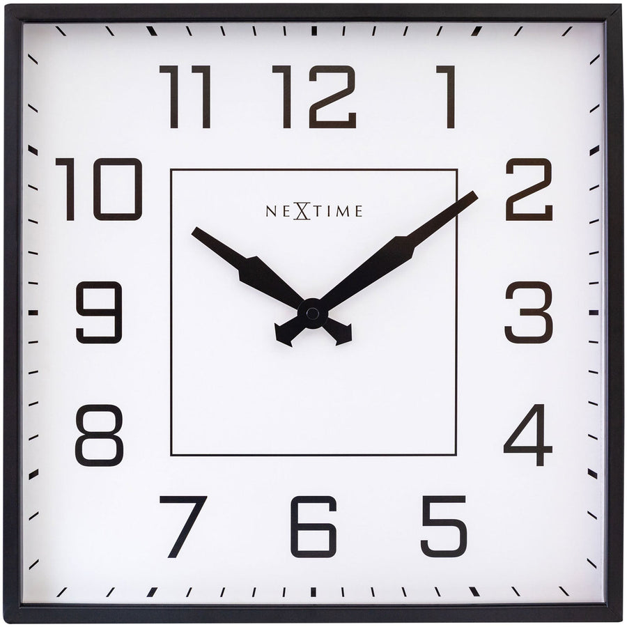 NeXtime Be Square Wall Clock Ivory 35cm 573294AR 1