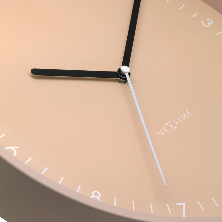 NeXtime Berlin Modern Minimal Aluminium Wall Clock Matt Pink 30cm 573305RZ 5