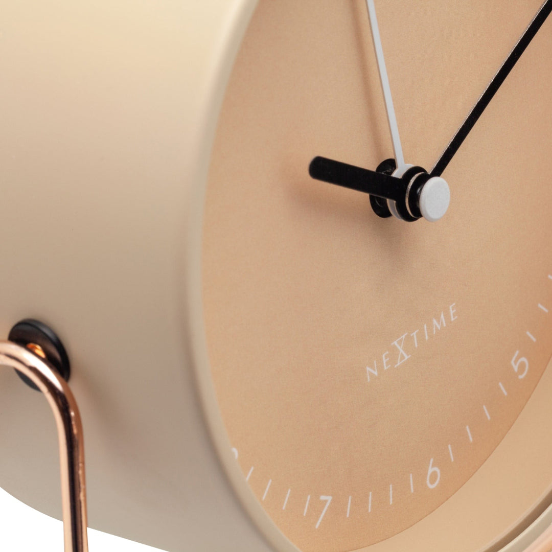 NeXtime Berlin Modern Minimal Night Light Alarm Clock Blush 14cm 575240RZ 4