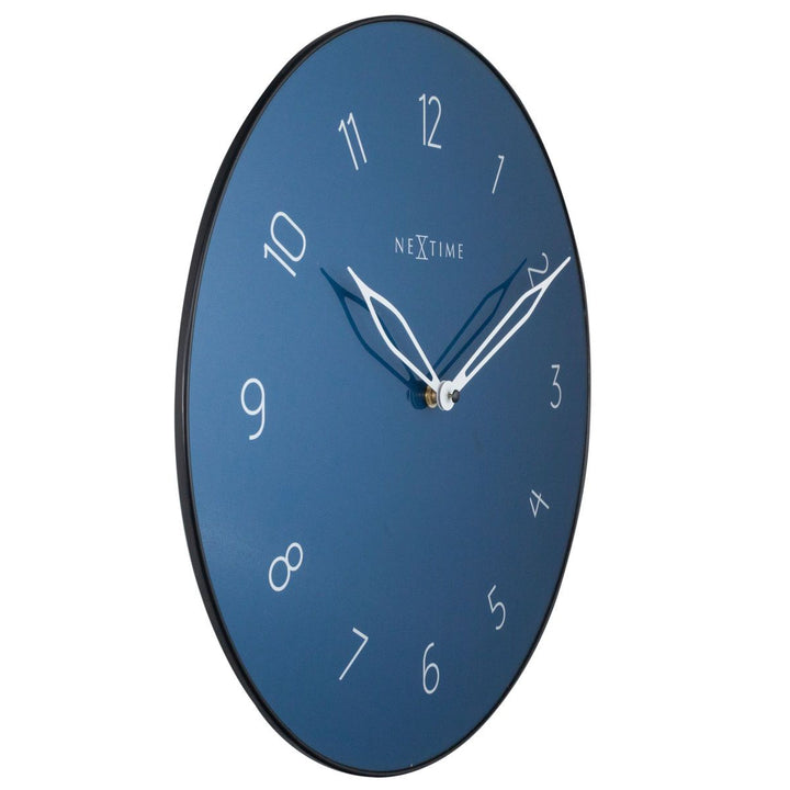 NeXtime Blue Carousel Glass Wall Clock 40cm 578193BL 3