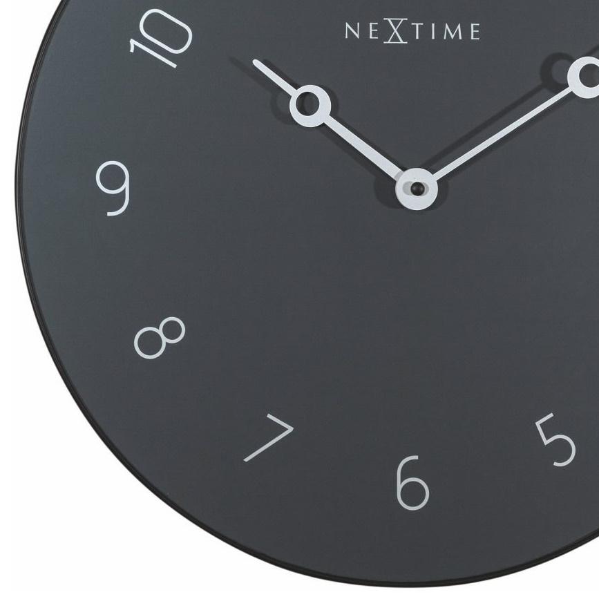 NeXtime Grey Carousel Glass Wall Clock 40cm 578193GS 1