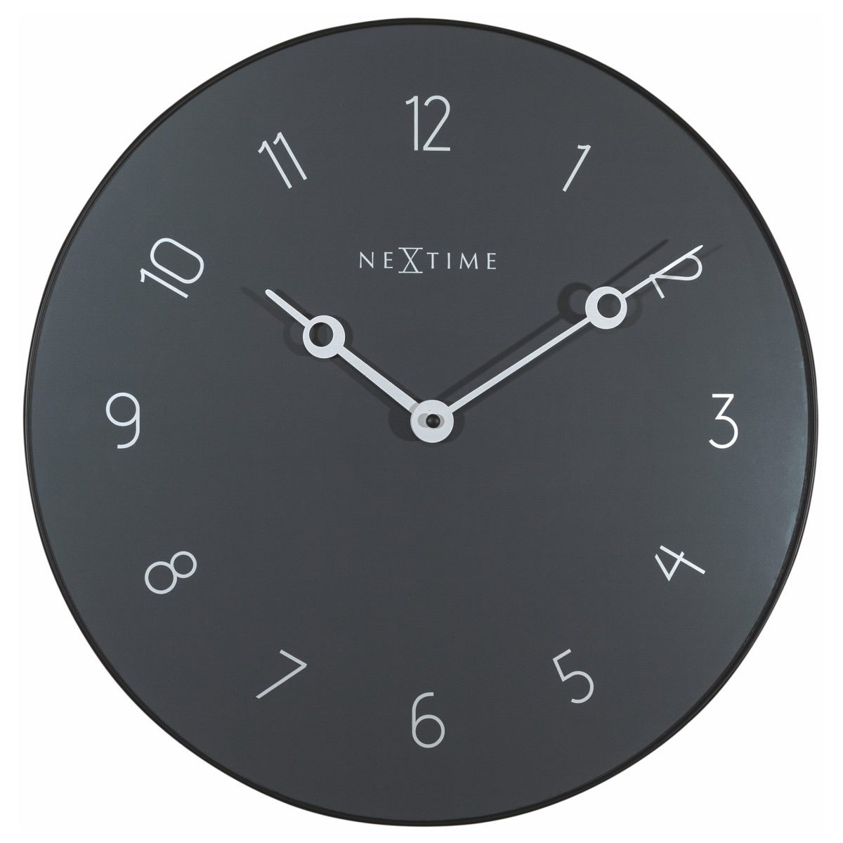NeXtime Grey Carousel Glass Wall Clock 40cm 578193GS 