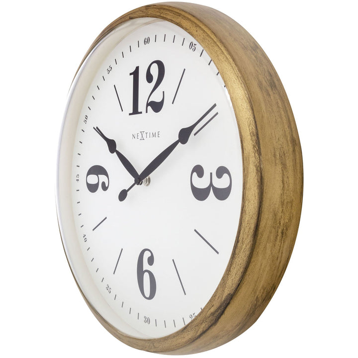 NeXtime Classic Wall Clock Gold 39cm 573290GO 3