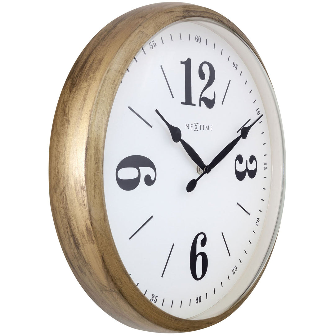 NeXtime Classic Wall Clock Gold 39cm 573290GO 4