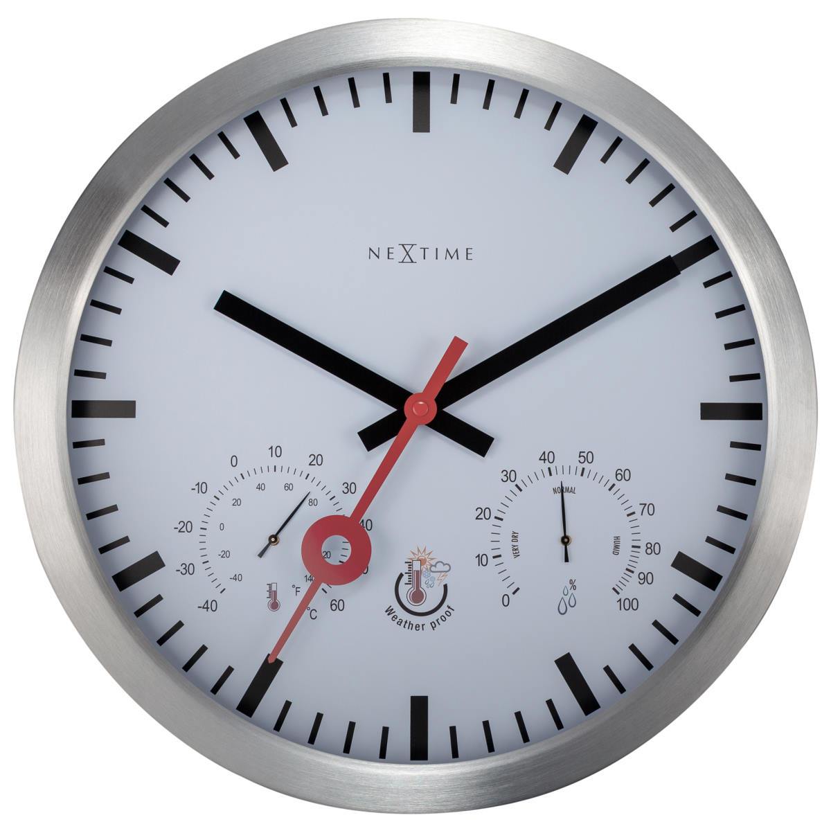 outdoor wall clock with temperature and humidity
