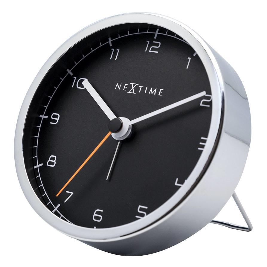 NeXtime Company Metal Alarm Clock Black 9cm 575194ZW 5