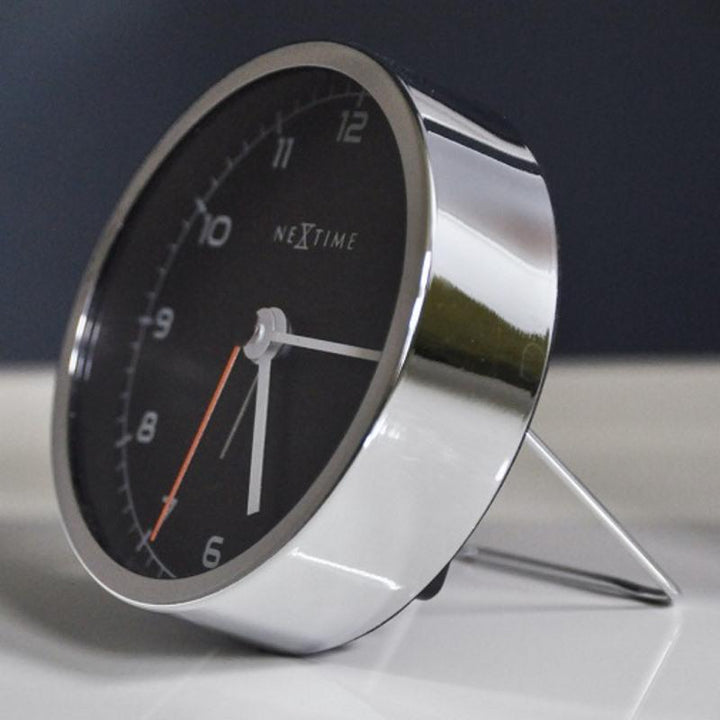 NeXtime Company Metal Alarm Clock Black 9cm 575194ZW 9