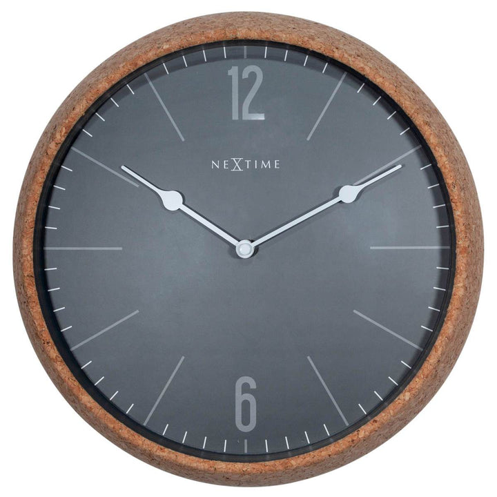 NeXtime Cork Wall Clock Grey 30cm 573509GS 1