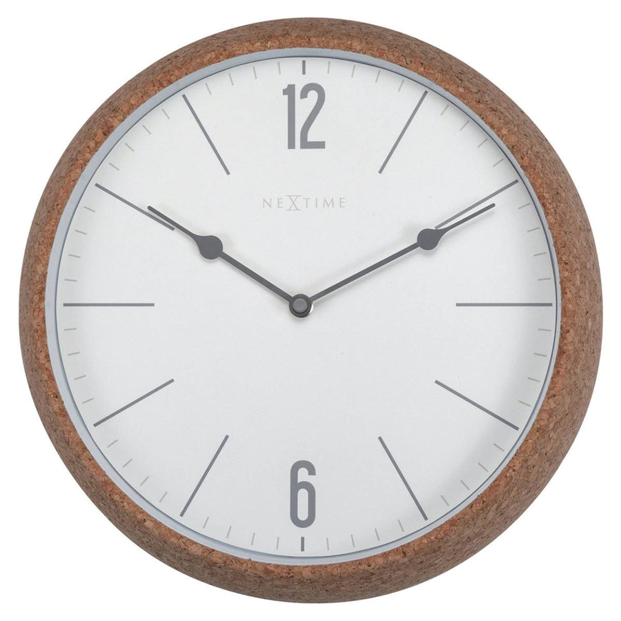 NeXtime Cork Wall Clock White 30cm 573509WI 1