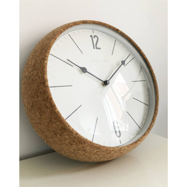 NeXtime Cork Wall Clock White 30cm 573509WI 3