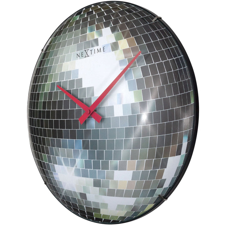 NeXtime Disco Ball Wall Clock Silver 35cm 573293 2