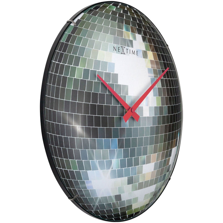 NeXtime Disco Ball Wall Clock Silver 35cm 573293 3