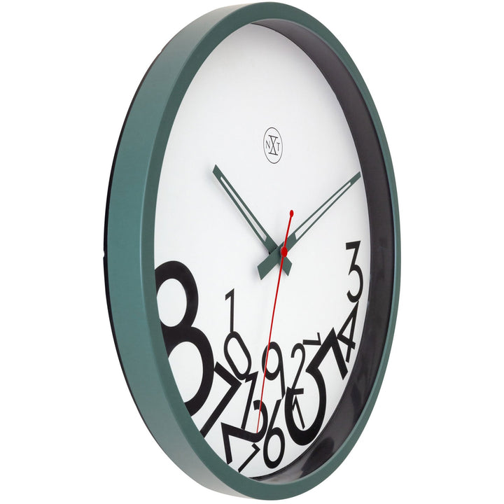 NeXtime Dropped Numbers Wall Clock White 30cm 577364GN 3