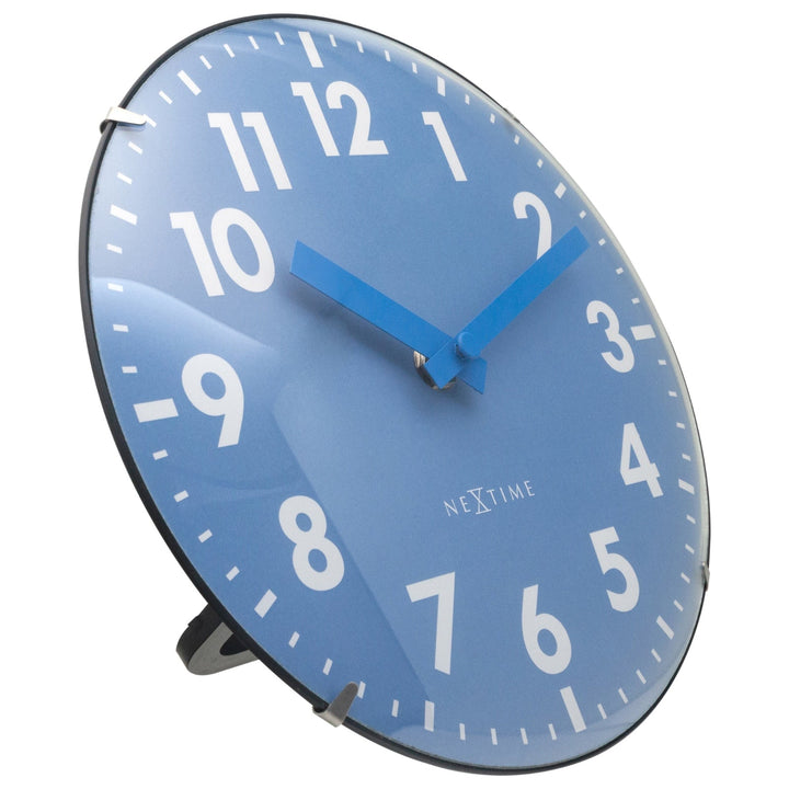 NeXtime Duomo Mini Domed Glass Wall Desk Clock Blue 20cm 573533BL 3