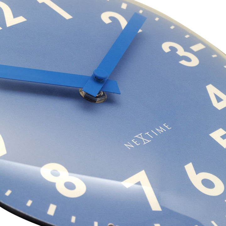 NeXtime Duomo Mini Domed Glass Wall Desk Clock Blue 20cm 573533BL 5