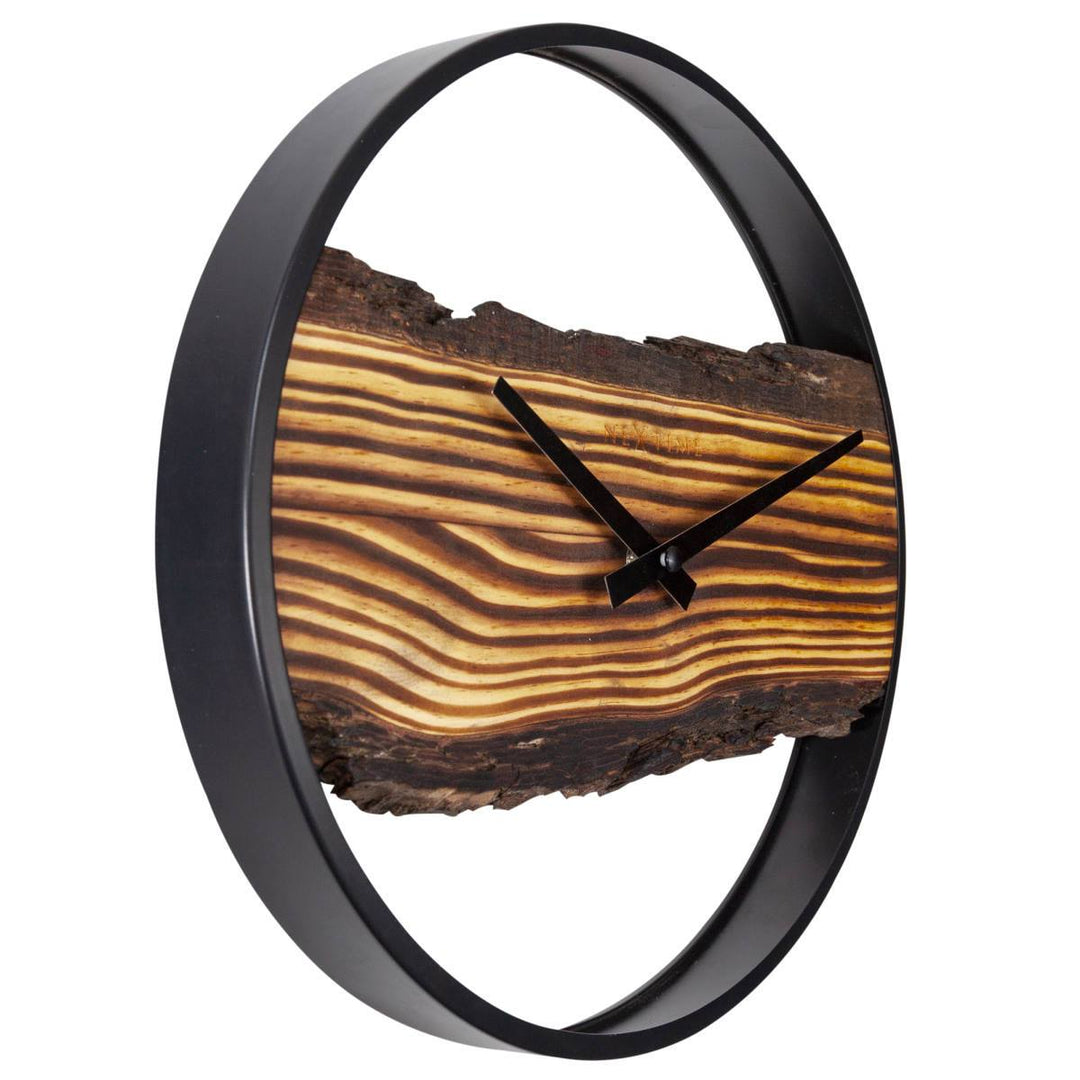 NeXtime Forest Unique Piece Wooden Wall Clock 30cm 573264BR 3