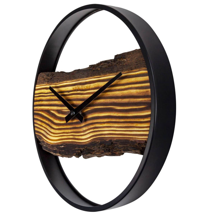 NeXtime Forest Unique Piece Wooden Wall Clock 30cm 573264BR 4