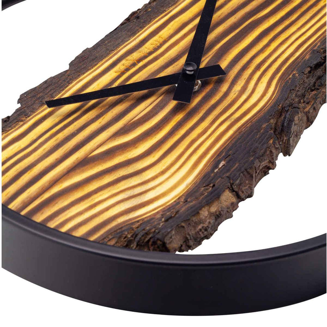 NeXtime Forest Unique Piece Wooden Wall Clock 30cm 573264BR 5