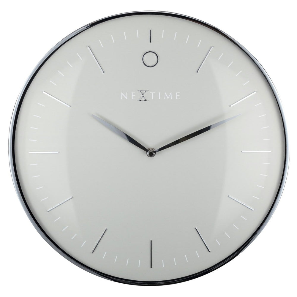 NeXtime Glamour Wall Clock Silver 40cm 573235GS 1