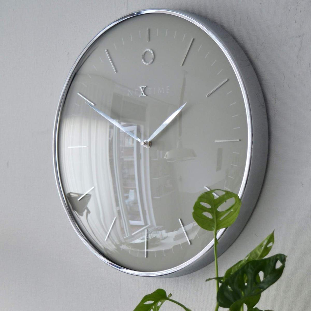 NeXtime Glamour Wall Clock Silver 40cm 573235GS 8