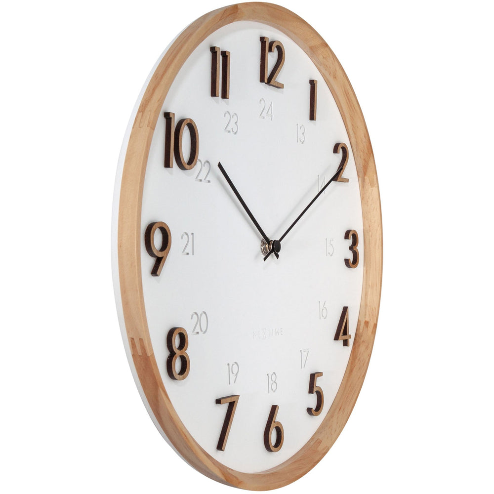 NeXtime Jikan Japanese Design Wall Clock White 29cm 573275 2