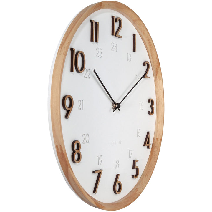 NeXtime Jikan Japanese Design Wall Clock White 29cm 573275 2