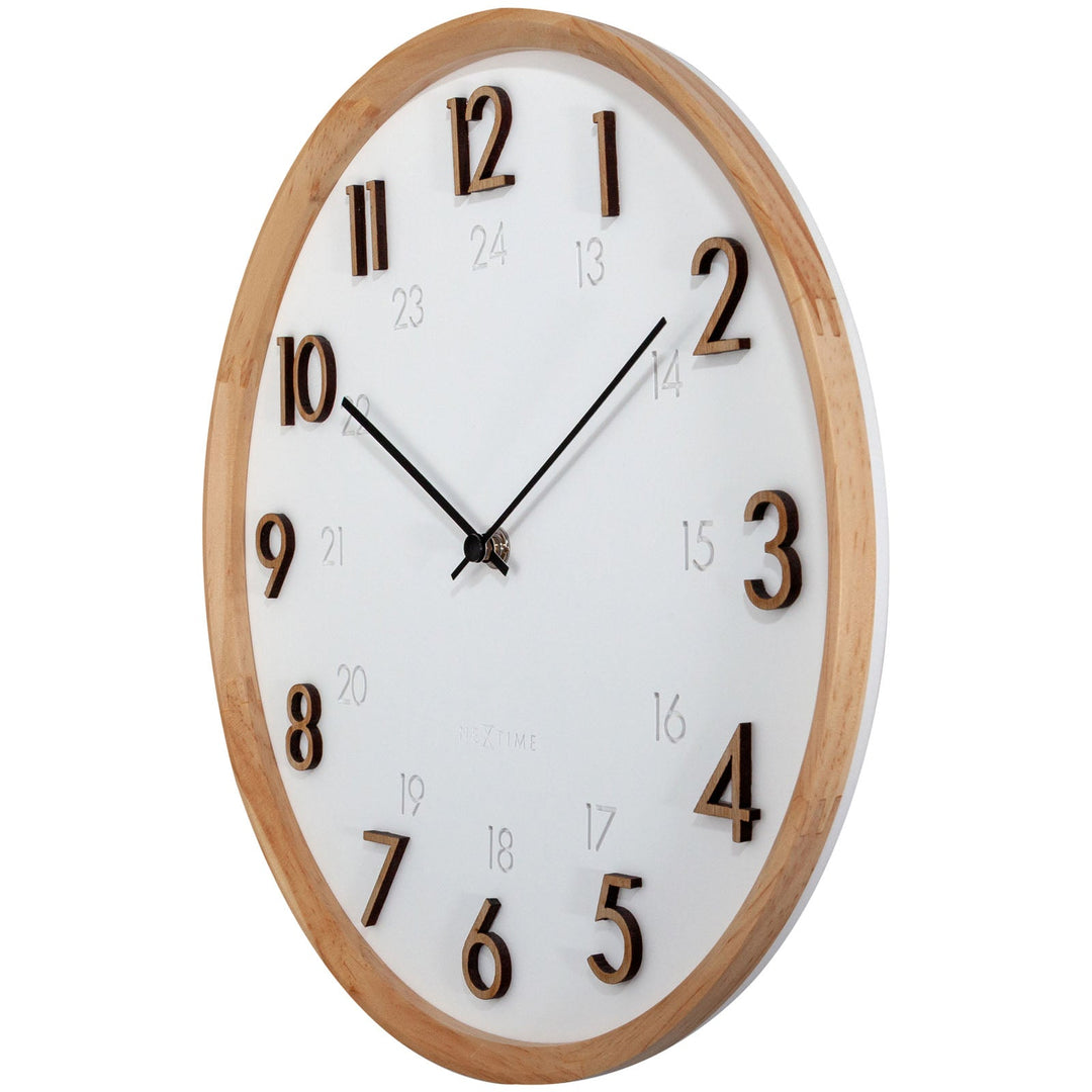 NeXtime Jikan Japanese Design Wall Clock White 29cm 573275 3