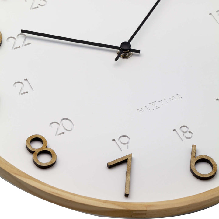 NeXtime Jikan Japanese Design Wall Clock White 29cm 573275 5