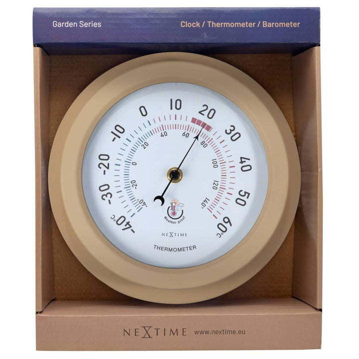 NeXtime Lily Outdoor Weatherproof Thermometer Brown 22cm 574302BR 9