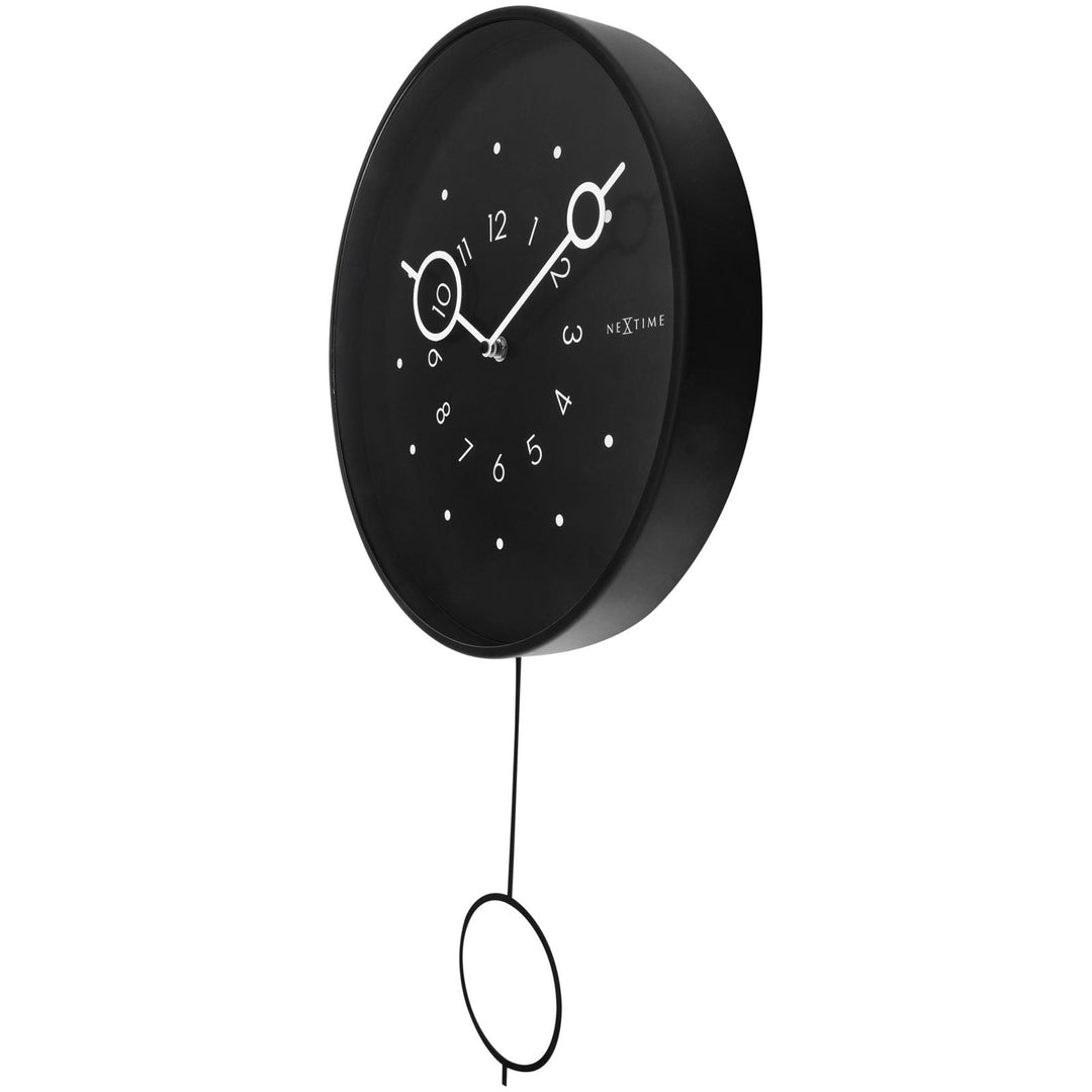 NeXtime Loop Pendulum Wall Clock Black 60cm 573295ZW 2