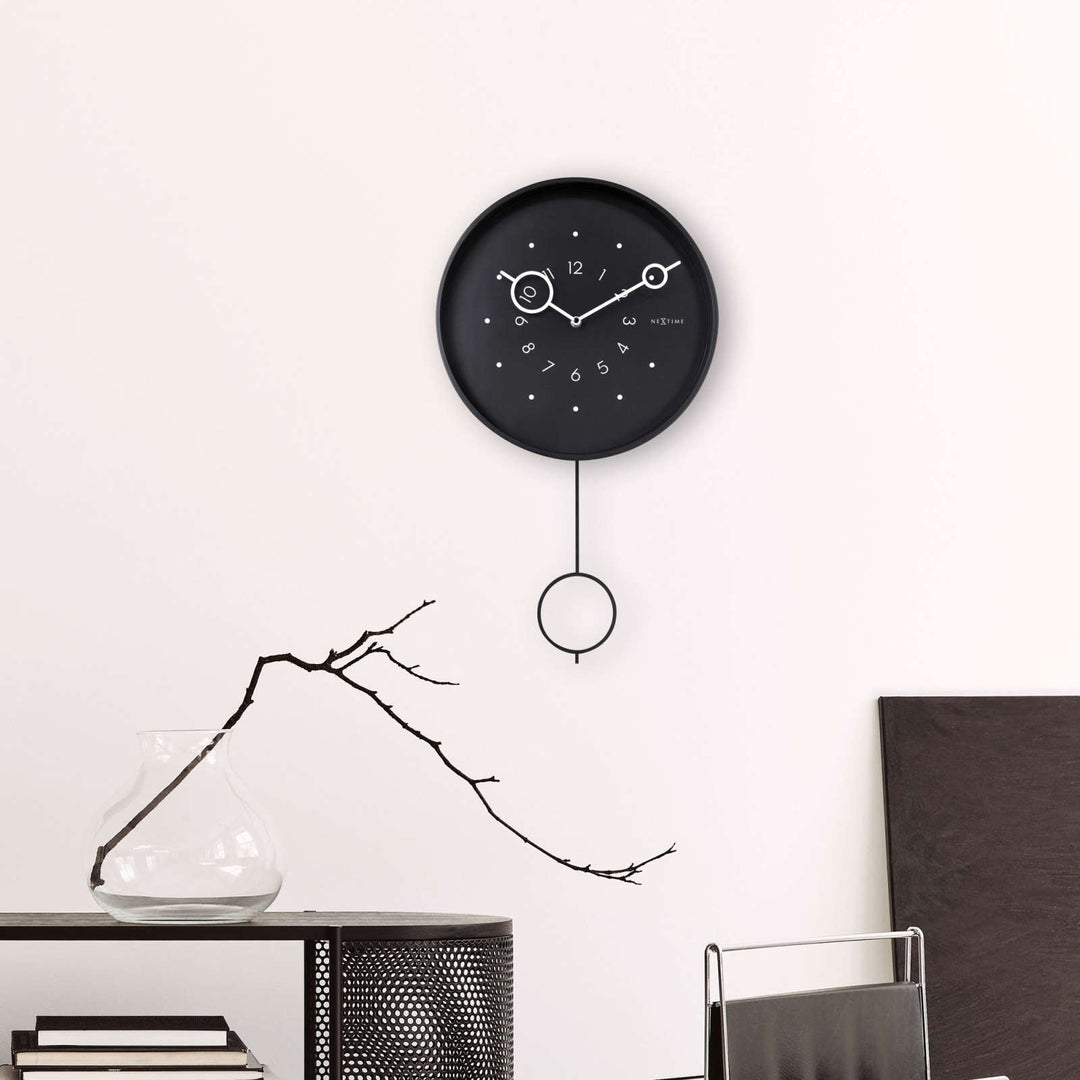 NeXtime Loop Pendulum Wall Clock Black 60cm 573295ZW 8