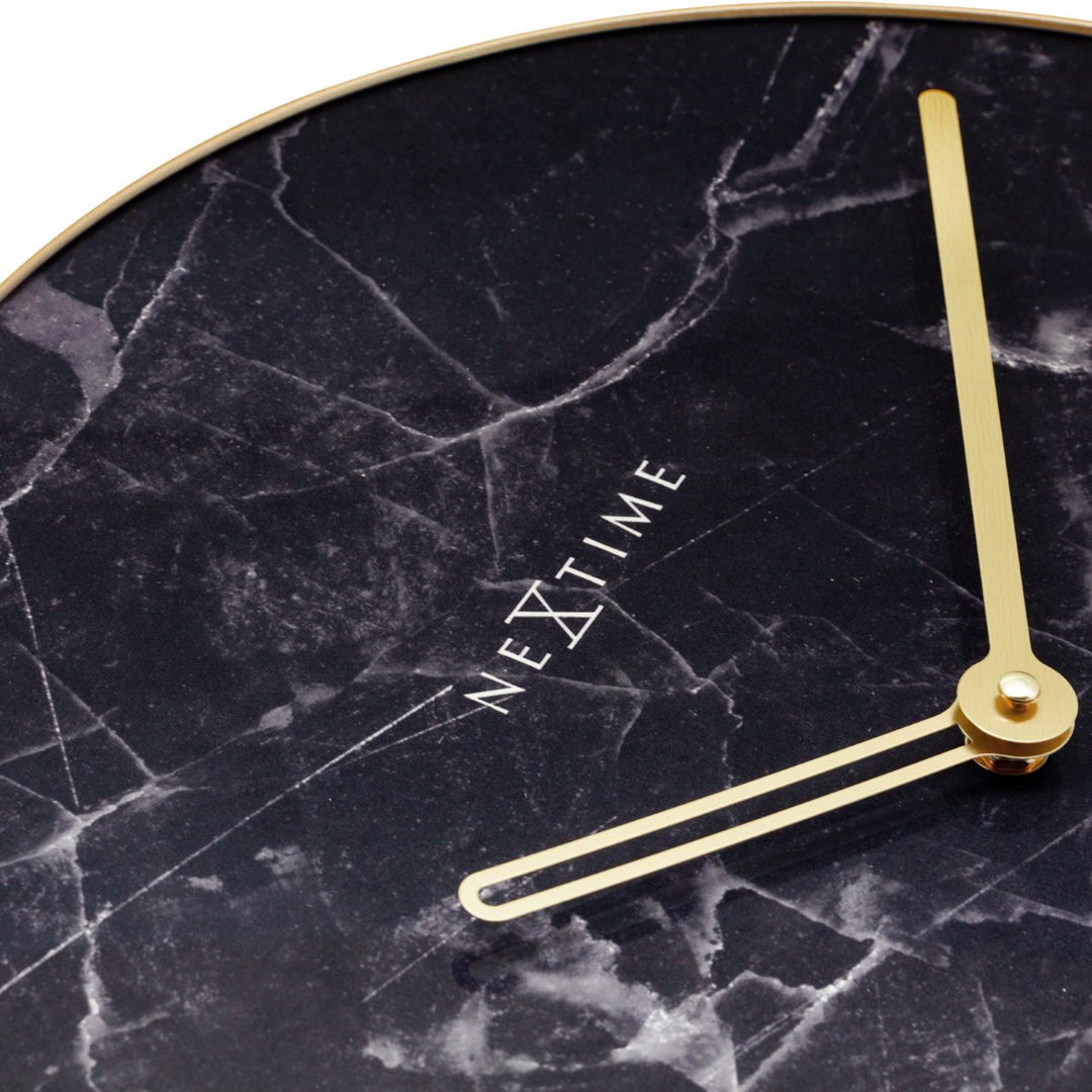 NeXtime Marble Wall Clock Black 40cm 578189ZW 3