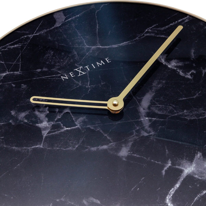 NeXtime Marble Wall Clock Black 40cm 578189ZW 4