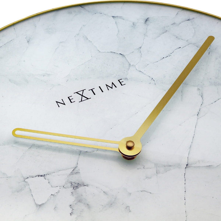 NeXtime Marble Wall Clock White 40cm 578189WI 5