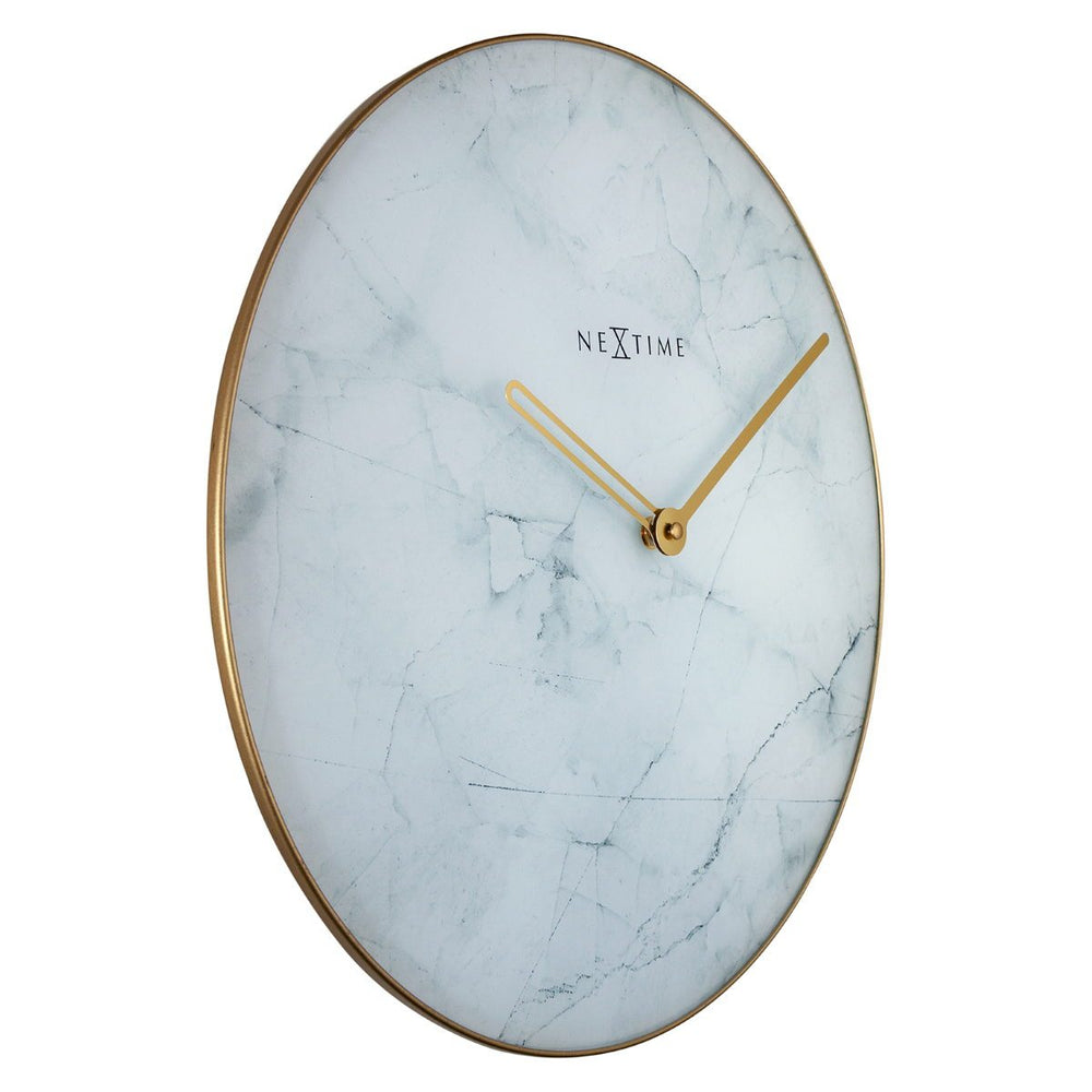 NeXtime Marble Wall Clock White 40cm 578189WI 6