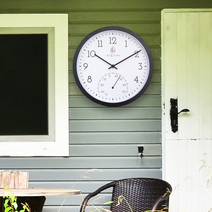 NeXtime Marigold Temperature Outdoor Wall Clock 31cm 574313 10